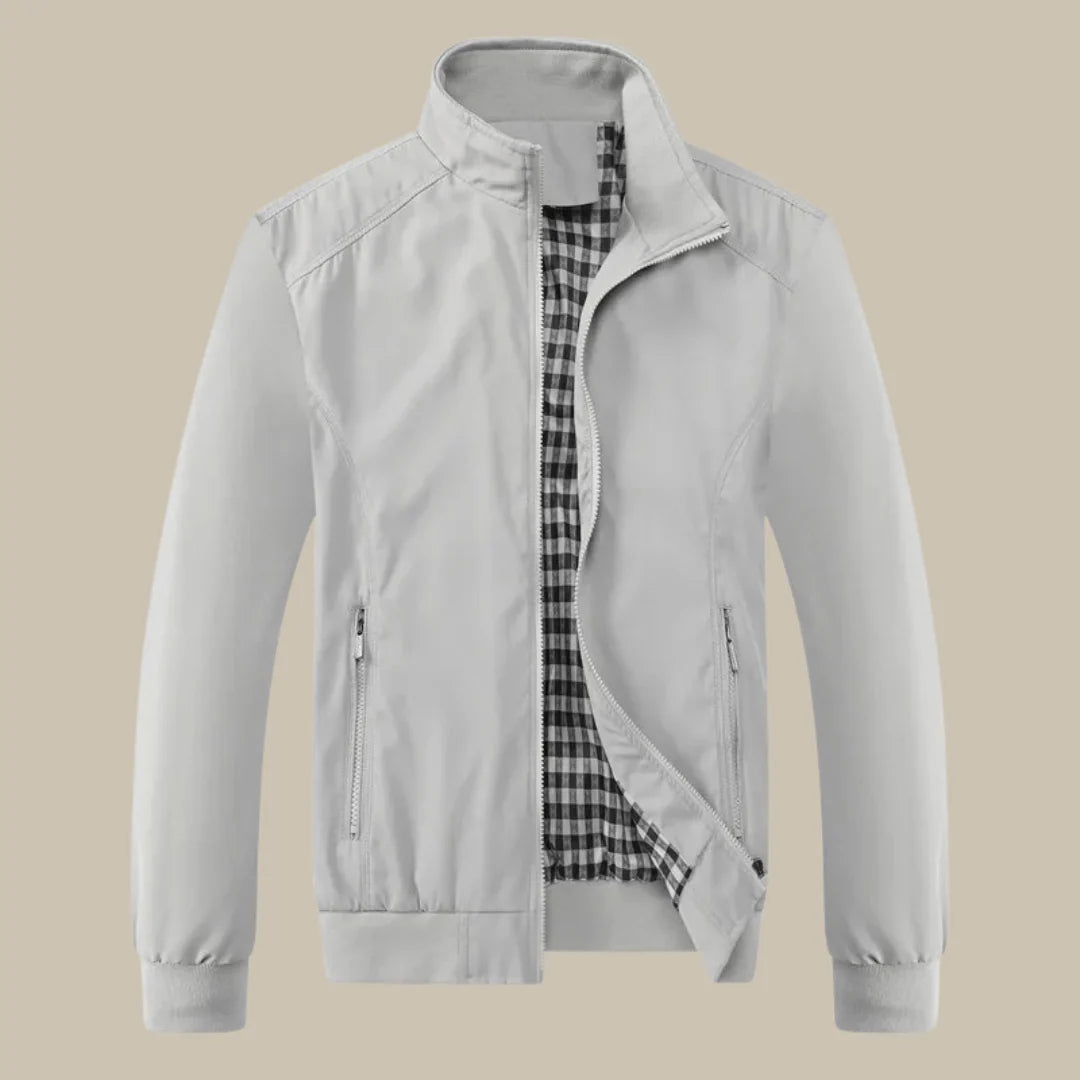Męska kurtka przejściowa ze stójką i zamkiem błyskawicznym-Jackets for men-Olave