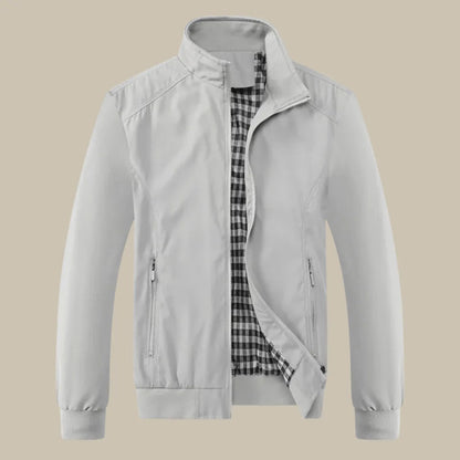 Męska kurtka przejściowa ze stójką i zamkiem błyskawicznym-Jackets for men-Olave
