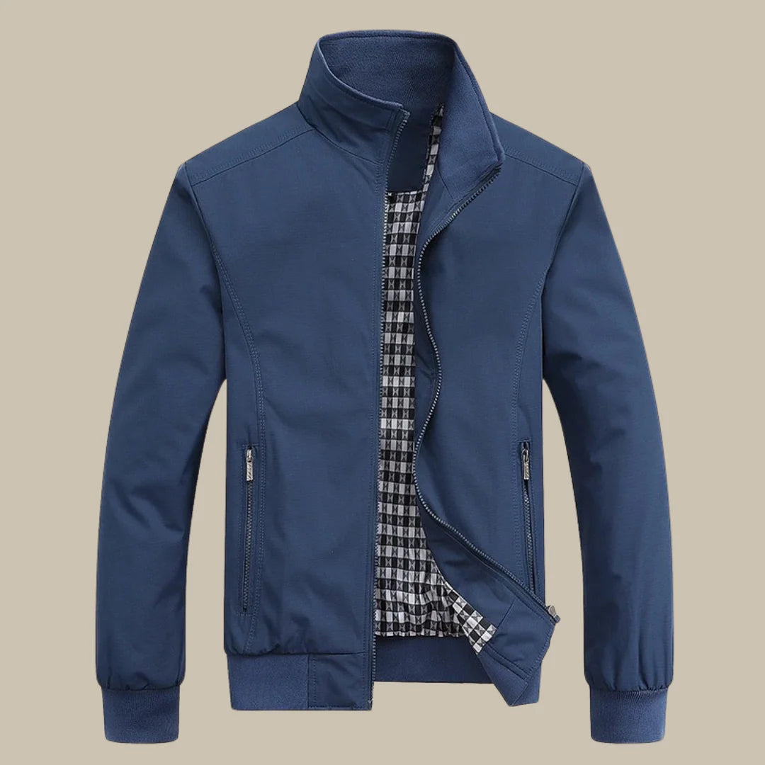 Męska kurtka przejściowa ze stójką i zamkiem błyskawicznym-Jackets for men-Olave