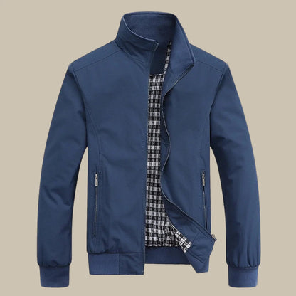 Męska kurtka przejściowa ze stójką i zamkiem błyskawicznym-Jackets for men-Olave