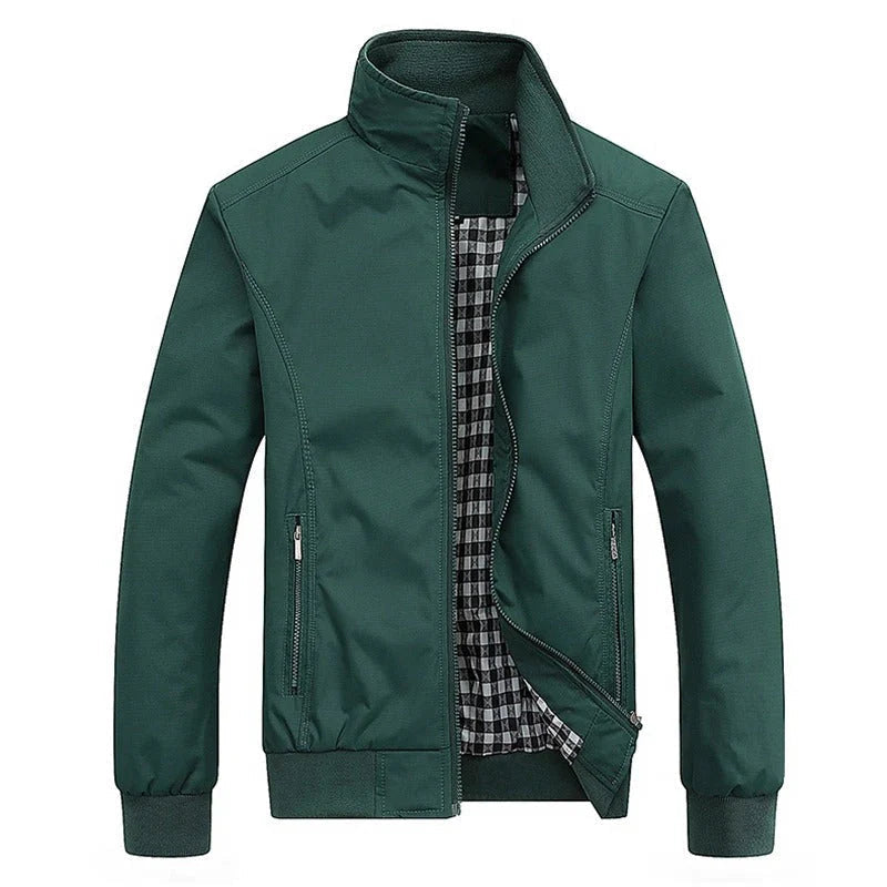 Męska kurtka przejściowa ze stójką i zamkiem błyskawicznym-Jackets for men-Olave