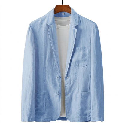 Męska marynarka z naszywanymi kieszeniami-Blazer for men-Olave