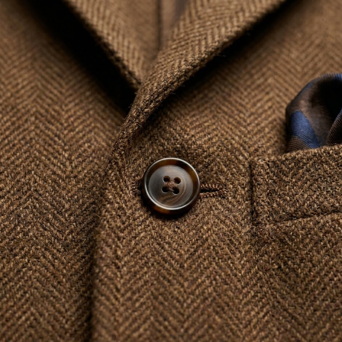 Męska marynarka z tweedu w jodełkę-Jackets for men-Olave