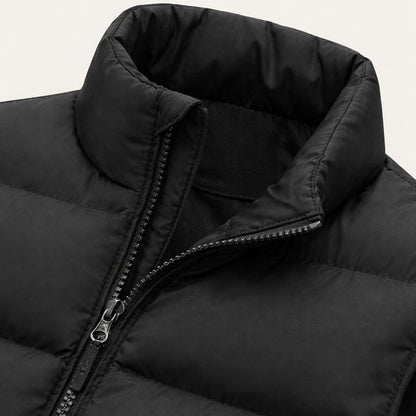 Męska pikowana kamizelka z kołnierzem typu stójka-Vests for men-Olave
