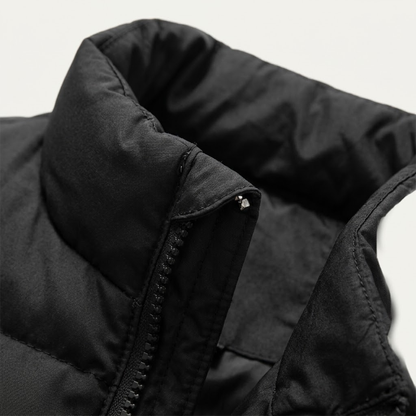 Męska pikowana kamizelka z kołnierzem typu stójka-Vests for men-Olave