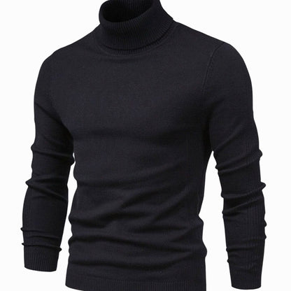 Męski sweter z golfem i długim rękawem-Sweaters for men-Olave