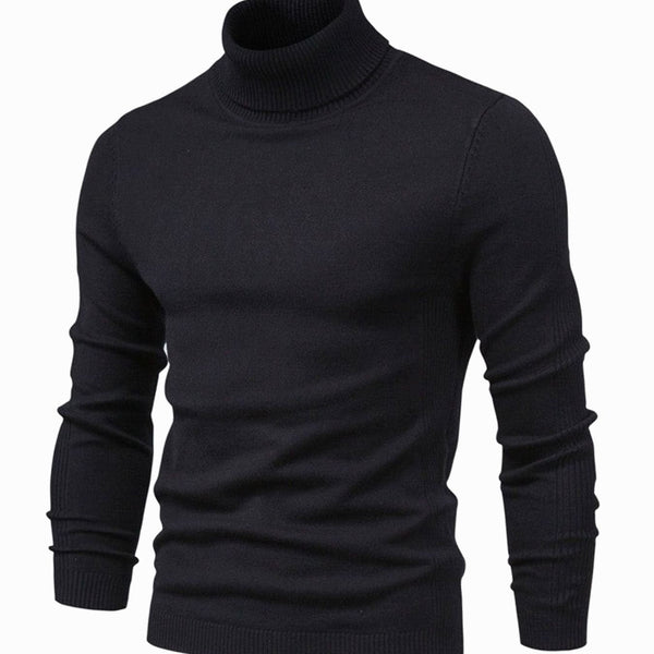 Męski sweter z golfem i długim rękawem-Sweaters for men-Olave