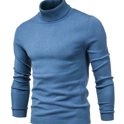 Męski sweter z golfem i długim rękawem-Sweaters for men-Olave