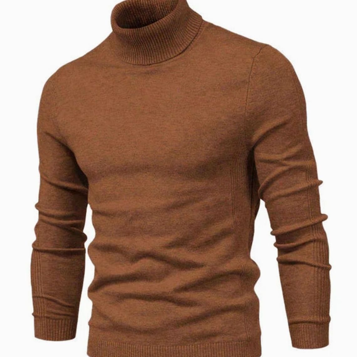 Męski sweter z golfem i długim rękawem-Sweaters for men-Olave