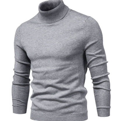 Męski sweter z golfem i długim rękawem-Sweaters for men-Olave