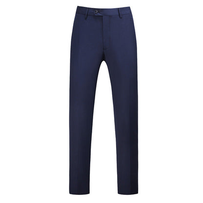 Męskie spodnie o kroju slim fit z zaprasowanym kantem-Pants for Men-Olave