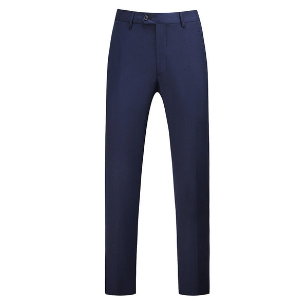 Męskie spodnie o kroju slim fit z zaprasowanym kantem-Pants for Men-Olave