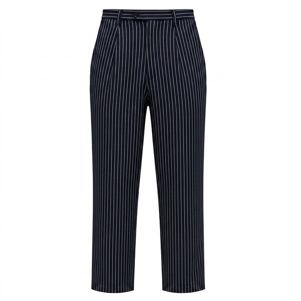 Męskie spodnie w paski z wiązaniem w talii-Pants for men-Olave