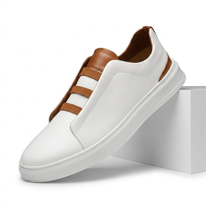 Męskie wsuwane sneakersy z kontrastowym paskiem-Footwear for men-Olave